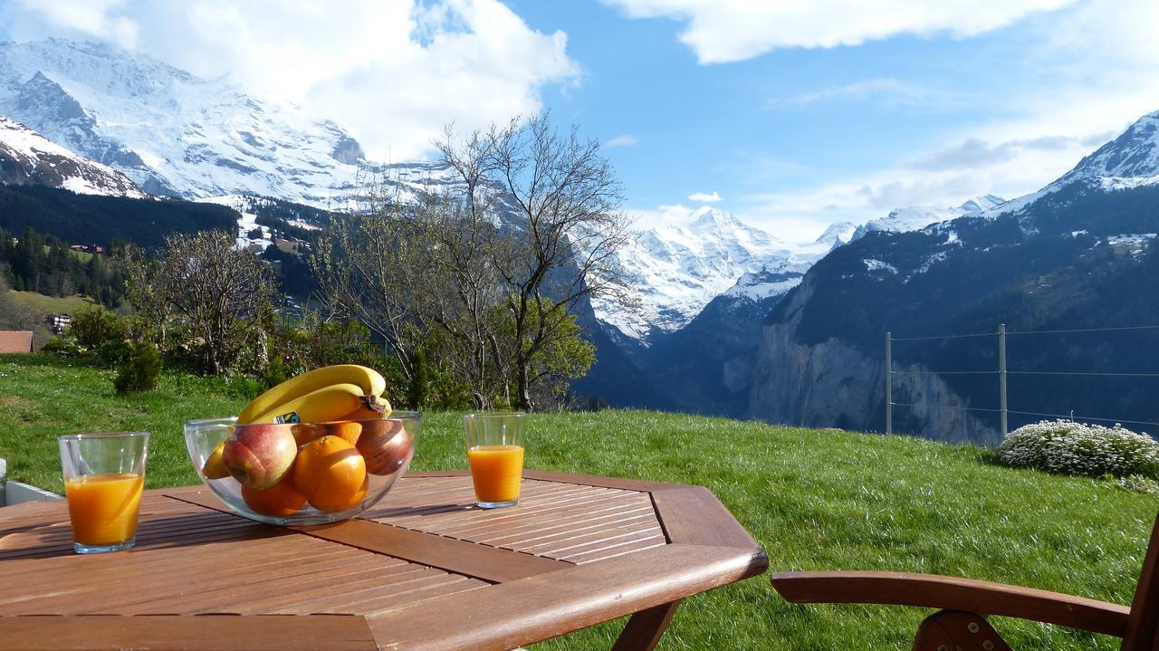 Chalet Canadian Corner Wengen Exteriör bild